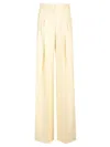 Del Core Cotton Wide-leg Trousers In White