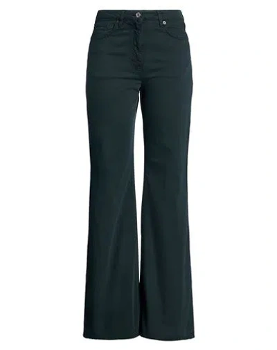 Del Core Woman Jeans Dark Green Size 6 Cotton