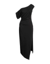 Del Core Woman Maxi Dress Black Size 6 Viscose, Elastane, Silk, Lycra In Black