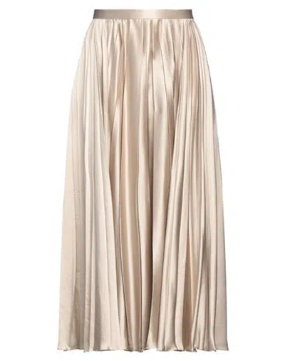 Del Core Woman Midi Skirt Sand Size 8 Viscose