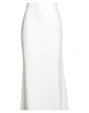 Del Core Woman Midi Skirt White Size 6 Viscose, Nylon, Elastane