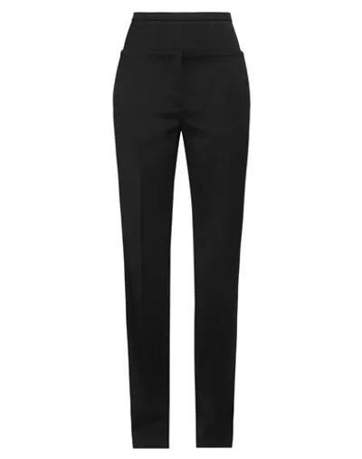 Del Core Woman Pants Black Size 4 Virgin Wool, Acetate, Silk