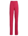 Del Core Woman Pants Magenta Size 8 Polyester, Virgin Wool, Elastane, Cotton