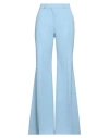 Del Core Woman Pants Sky Blue Size 4 Polyester, Virgin Wool, Elastane, Cotton