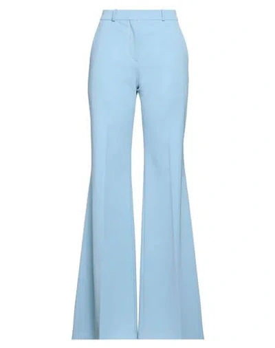 Del Core Woman Pants Sky Blue Size 4 Polyester, Virgin Wool, Elastane, Cotton