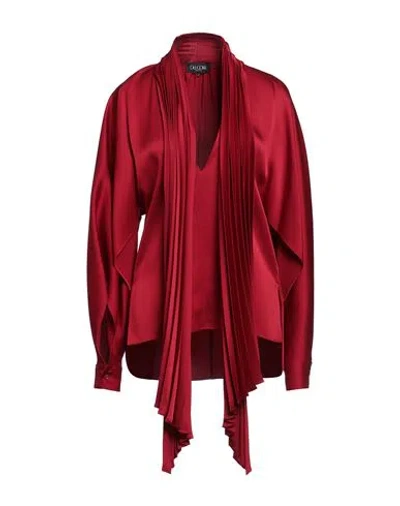 DEL CORE DEL CORE WOMAN TOP BURGUNDY SIZE 4 ACETATE, VISCOSE