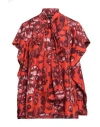 Del Core Woman Blouse Red Size 6 Silk In Red