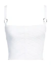 Del Core Woman Top White Size M Viscose, Polyester In White