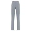 Del Core Zip Cigarette Trousers In Blue