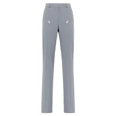 Del Core Zip Cigarette Trousers In Blue