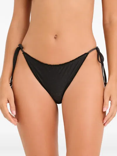 Del Maar Amay Tie-fastening Bikini Bottoms In Black