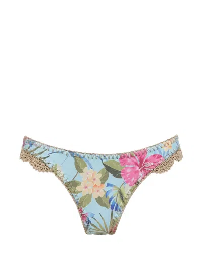 Del Maar Hanaq Bikinihöschen Mit Blumen-print In Multi