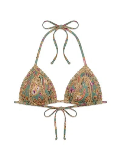 Del Maar Ikal Printed Bikini Top