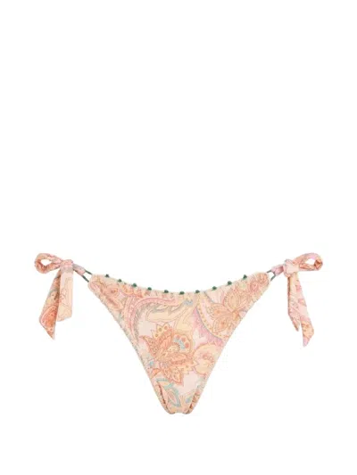 Del Maar Nawi Paisley Bikini Bottoms In Multi
