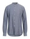 Del Siena Man Shirt Blue Size 17 ½ Cotton, Linen