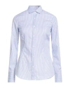 Del Siena Woman Shirt Sky Blue Size 10 Cotton In Blue