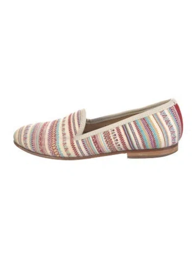 Pre-owned Del Toro Striped Loafers In Multicolor
