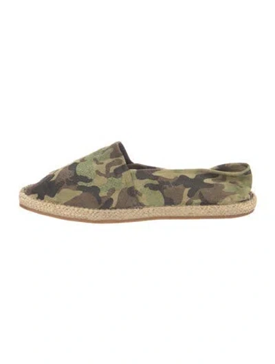Pre-owned Del Toro Suede Camouflage Print Loafers In Black/brown/green