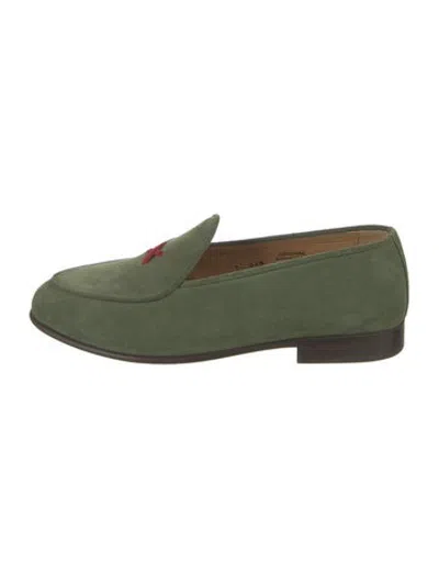 Pre-owned Del Toro Suede Loafers In Green