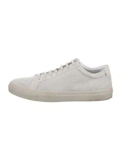 Pre-owned Del Toro Suede Sneakers In White