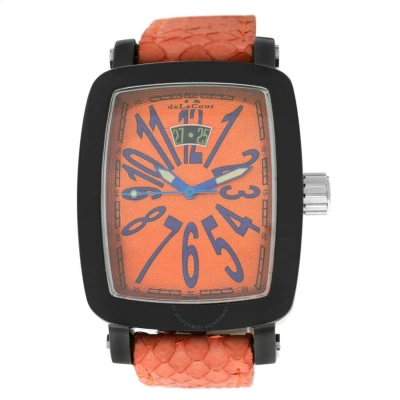 Delacour Orange Dial Men's Watch 125306965650
