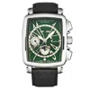 DELACOUR DELACOUR VIALARGA CHRONOGRAPH GMT AUTOMATIC MOON PHASE DAY-NIGHT GREEN DIAL MEN'S WATCH WAST1026-GRN