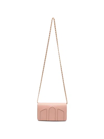 Delage 레더 크로스 백 In Pink
