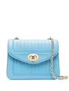 Delage Mini Ginette Shoulder Bag In Blue