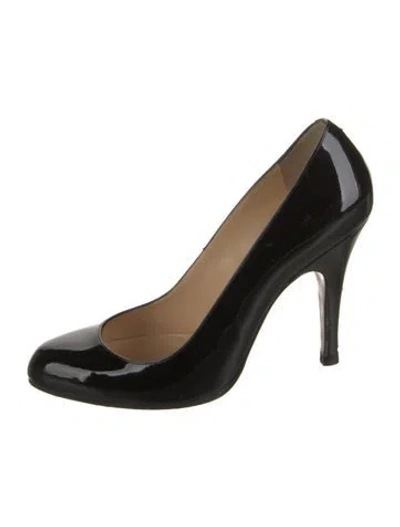 Pre-owned Delage Patent Leather Pumps In Black