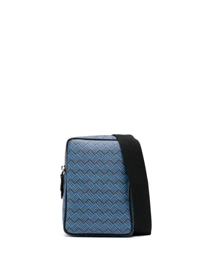 Delage Sling Canvas Crossbody Bag In Blue