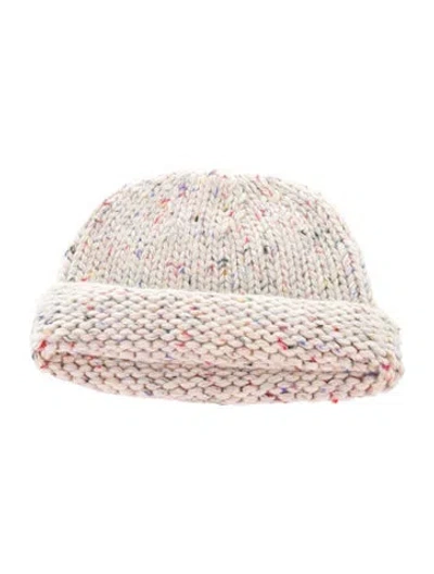 Pre-owned Delaroq Knit Beanie In Neutral