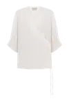 Delegan Clothes Blouse With Tight Sleeves In White