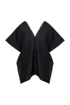 Delegan Clothes Hand Screed Top In Black