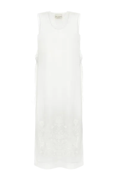 Delegan Clothes Naked Milk Dress In White