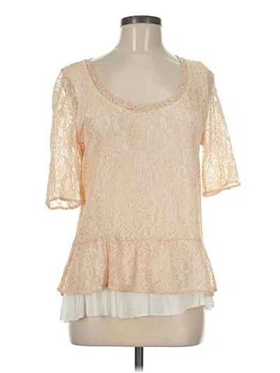 Pre-owned Deletta 3/4 Sleeve Blouse In Ivory