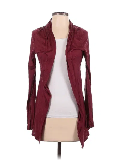 Pre-owned Deletta Cardigan Sweater In Burgundy