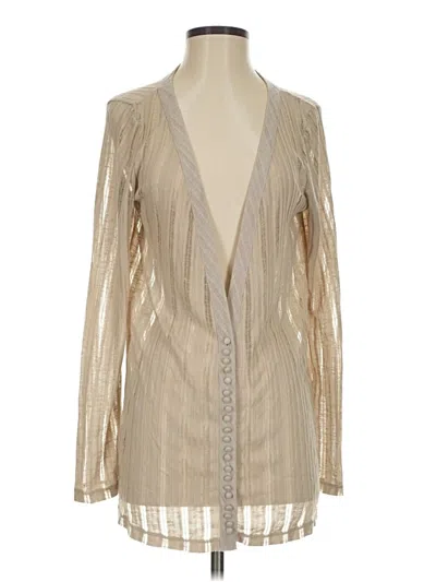 Pre-owned Deletta Cardigan Sweater In Tan