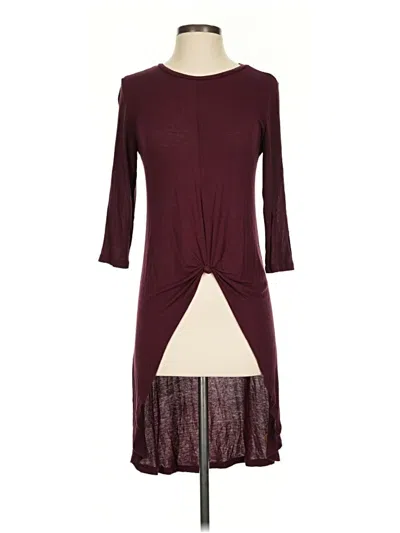 Pre-owned Deletta Casual Dress In Burgundy
