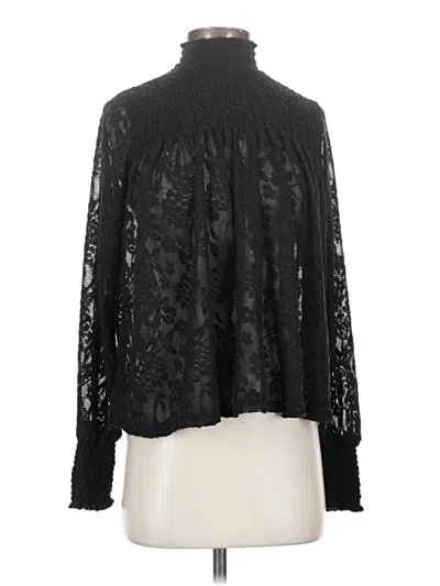 Pre-owned Deletta Long Sleeve Blouse In Black