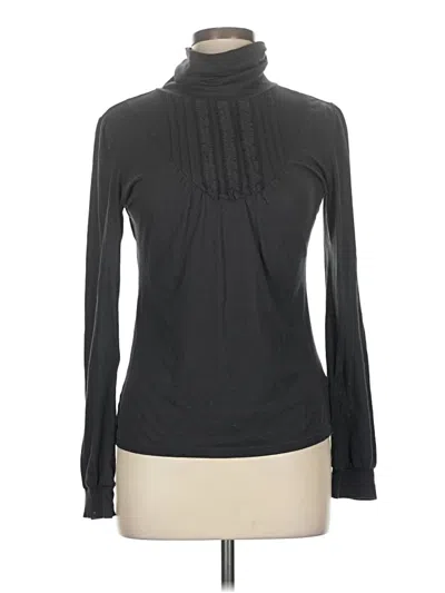 Pre-owned Deletta Long Sleeve Top Black Turtleneck Tops