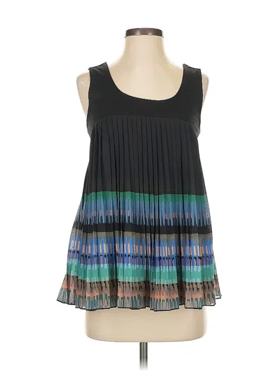 Pre-owned Deletta Sleeveless Blouse In Black