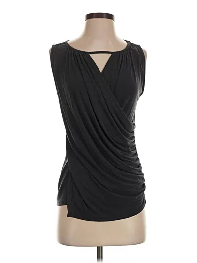 Pre-owned Deletta Sleeveless Blouse In Black