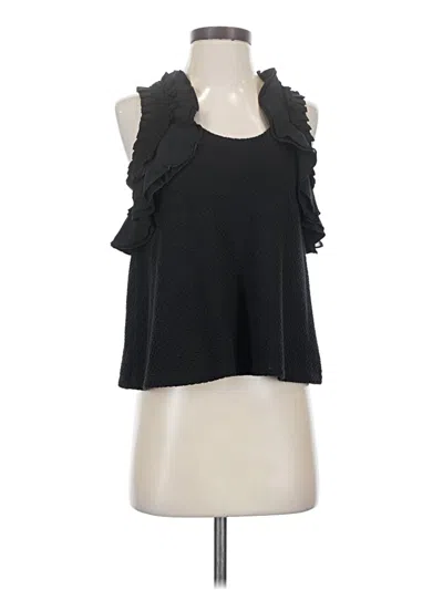 Pre-owned Deletta Sleeveless Blouse In Black