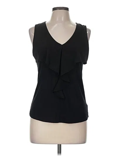 Pre-owned Deletta Sleeveless Blouse In Black