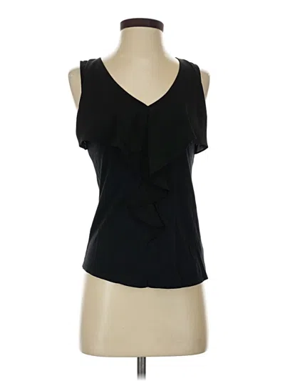 Pre-owned Deletta Sleeveless Blouse In Black