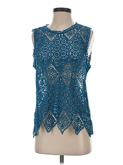 Pre-owned Deletta Sleeveless Blouse In Blue