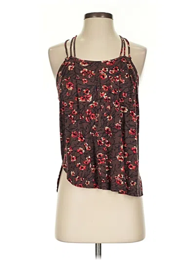 Pre-owned Deletta Sleeveless Blouse In Brown