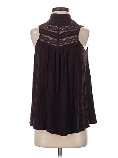 Pre-owned Deletta Sleeveless Blouse In Burgundy