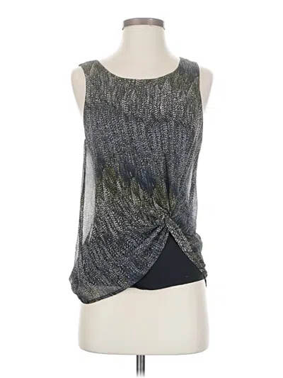 Pre-owned Deletta Sleeveless Blouse In Gray