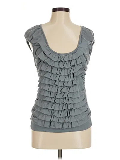 Pre-owned Deletta Sleeveless Blouse In Gray